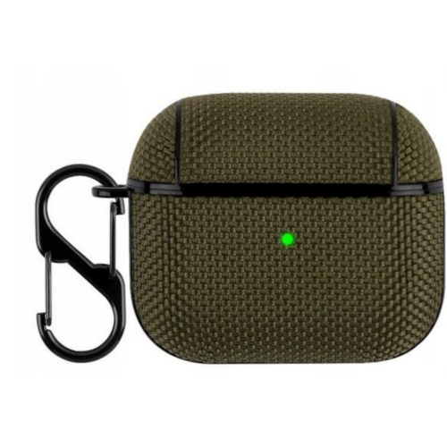 Etui na słuchawki BELINE Shell Cover do Apple Airpods 3 Oliwkowy