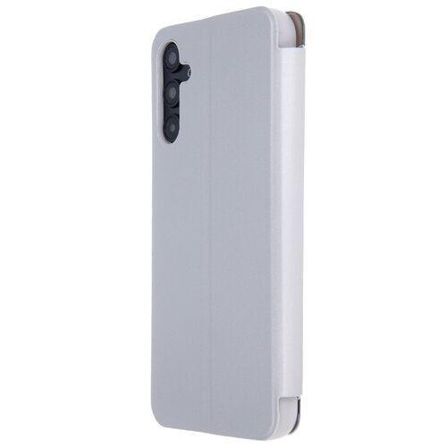 Etui TECTO SHIELD Fold Mirror View do Samsung Galaxy A14 4G/A14 5G Srebrny