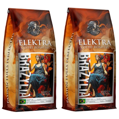 Kawa ziarnista BLUE ORCA COFFEE Elektra Brazylia Barista Crema 2 x 1kg