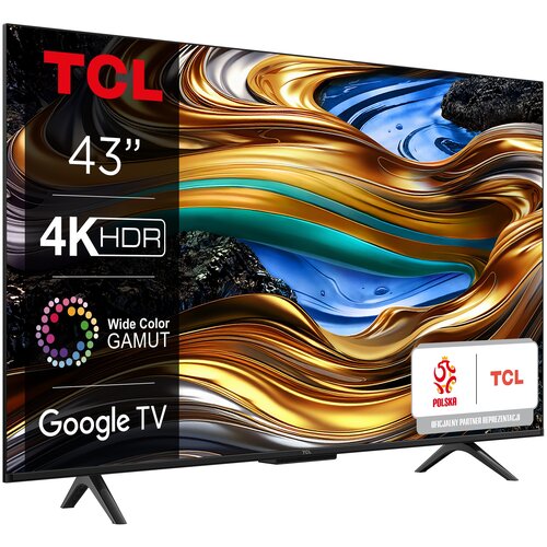 Telewizor TCL 43P755 43" LED 4K Google TV Dolby Vision Dolby Atmos HDMI 2.1