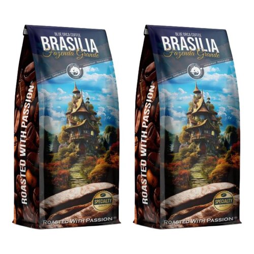 Kawa ziarnista BLUE ORCA COFFEE Brasilia Fazenda Grande (Rzemieślnicza) (Specialty) 2 x 1 kg