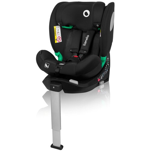 Fotelik samochodowy LIONELO Braam Air i-Size 40-150 cm (0 - 36 kg) Czarny