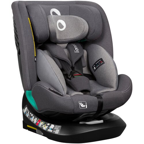 Fotelik samochodowy LIONELO Bastiaan One-i-Size 40-150 cm (0-36 kg) Szary