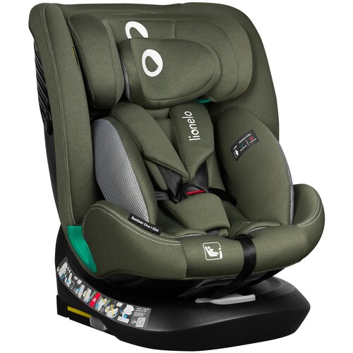 Fotelik samochodowy LIONELO Bastiaan One-i-Size 40-150 cm (0-36 kg) Zielony