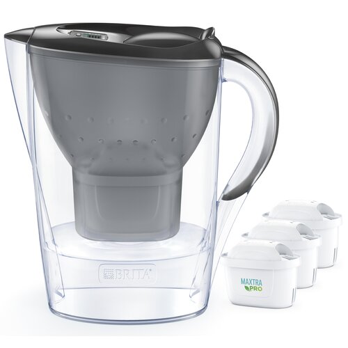 Dzbanek filtrujący BRITA Marella Szary + 3 wkłady Maxtra Pro Pure Performance