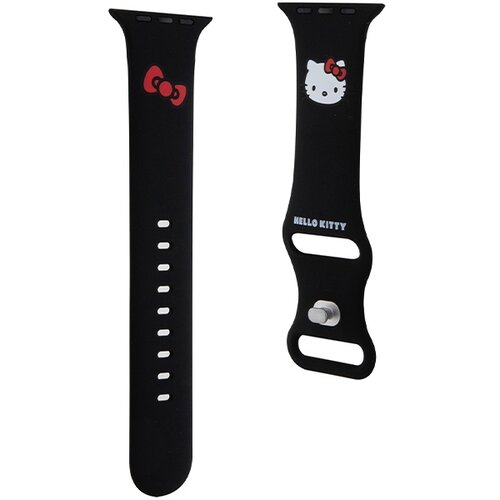 Pasek HELLO KITTY Strap Silicone do Apple Watch (42/44/45/49mm) Czarny