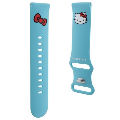 Pasek HELLO KITTY Silicone Kitty Head (46mm) Niebieski
