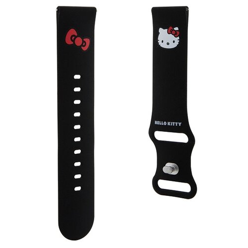 Pasek HELLO KITTY Silicone Kitty Head (46mm) Czarny