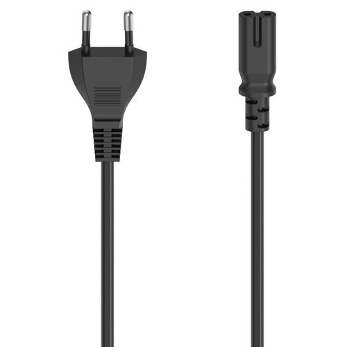 Kabel zasilający EU 2 pin (CEE 7/16) - IEC 320 C7 HAMA 200733 2.5 m