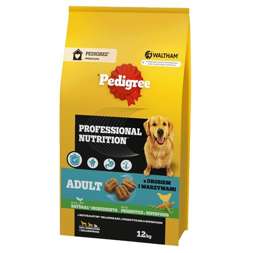 Karma dla psa PEDIGREE Professional Nutrition Adult z Drobiem i warzywami 12 kg