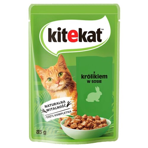 Karma dla kota KITEKAT Królik w sosie (28 x 85 g)