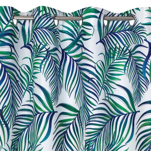 Zasłona EUROFIRANY Design 91 Palms 02 140 x 250 cm Biały