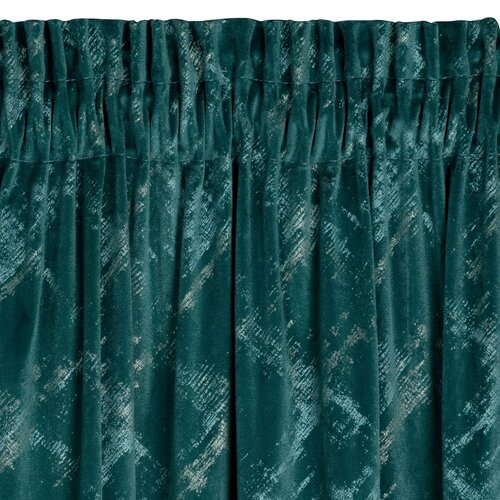 Zasłona EUROFIRANY Adria 140 x 270 cm Ciemnoturkusowy