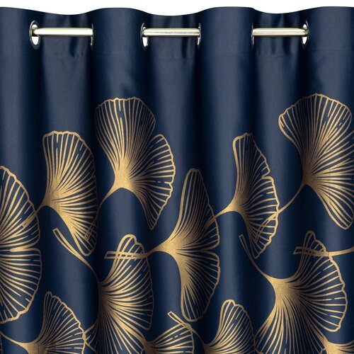 Zasłona EUROFIRANY Harmony 140 x 250 cm Granatowy