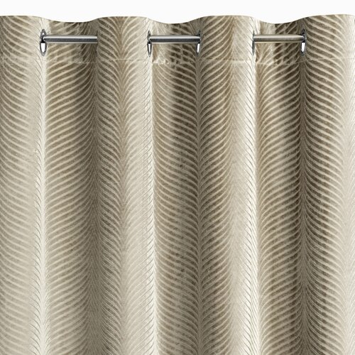 Zasłona EUROFIRANY Lussi 140 x 250 cm Jasnobrązowy