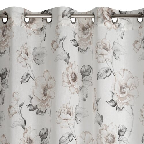 Firana gotowa EUROFIRANY Basala 140 x 250 cm Naturalny-beżowy