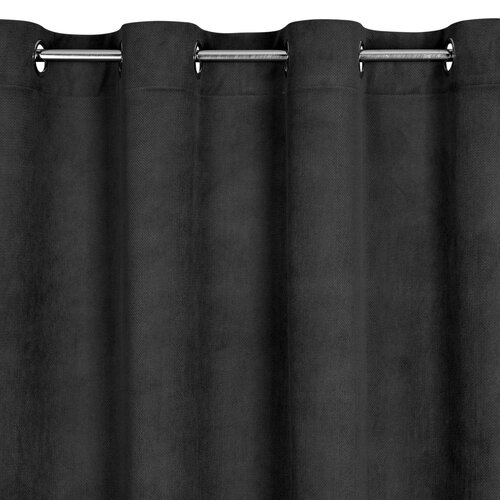 Zasłona EUROFIRANY Milo 140 x 250 cm Czarny