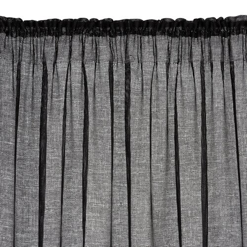 Firana gotowa EUROFIRANY Celine 140 x 270 cm Czarny