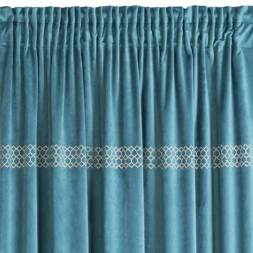 Zasłona EUROFIRANY Jovita 140 x 270 cm Ciemnoturkusowy