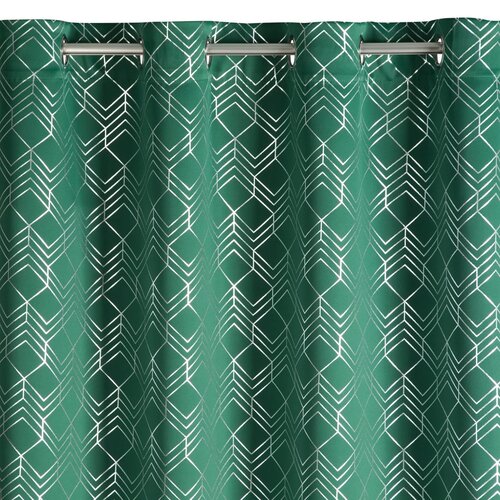 Zasłona EUROFIRANY Design 91 Poli 140 x 250 cm Zielony