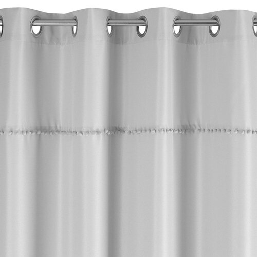 Zasłona EUROFIRANY Defne 135 x 260 cm Stalowy