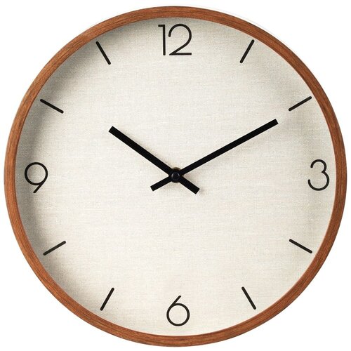 Zegar ścienny EXCELLENT HOUSEWARE Wood Look 29.5 cm Brązowy
