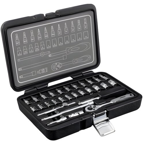 Zestaw kluczy nasadowych STALCO Perfect S-77433 (30 elementów)