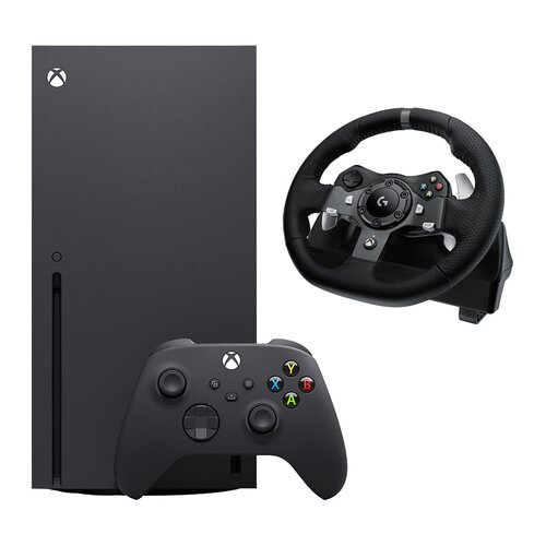 Konsola MICROSOFT XBOX Series X z napędem Blu-ray 4K UHD + Kierownica LOGITECH G920 (PC/XBOX ONE)