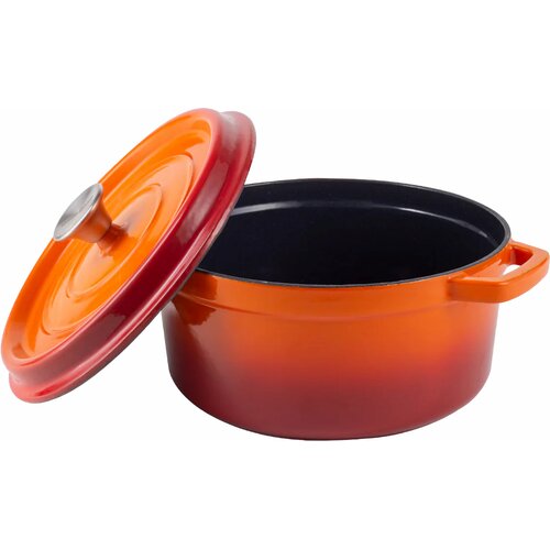 Garnek żeliwny VINTAGE CUISINE VC2P2218OR20CP Pomarańczowy Ombre 22 cm