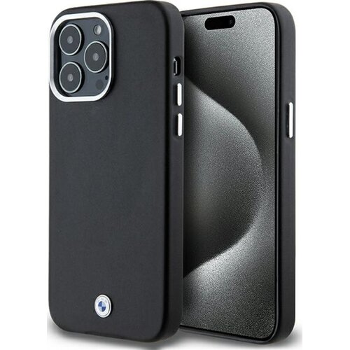 Etui BMW Signature Wrapped Metal MagSafe do Apple iPhone 15 Pro Max Czarny