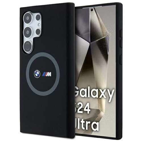 Etui BMW M Silicone Printed Ring MagSafe do Samsung Galaxy S24 Ultra Czarny
