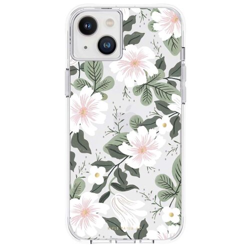 Etui RIFLE PAPER CO. Clear do Apple iPhone 14 Plus Biały