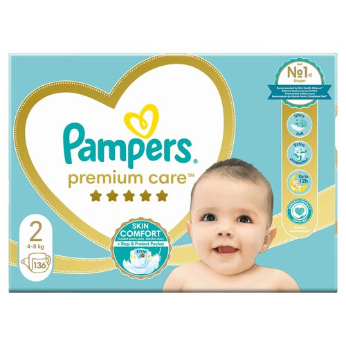 Pieluchy PAMPERS Premium Care 2 (136 szt.)