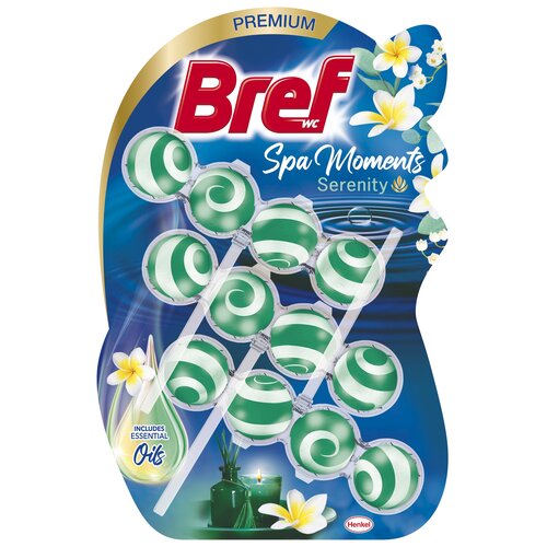 Kostka do WC BREF Spa Moments Serenity 3x50g