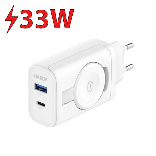 Ładowarka sieciowa 3MK Hardy Charger 33W do Apple Biały