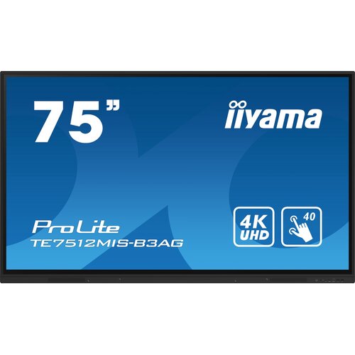 Monitor IIYAMA ProLite TE7512MIS-B3AG 75" 3840x2160px IPS