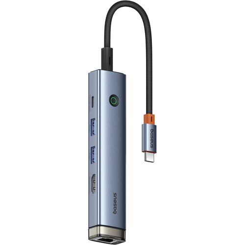 Hub BASEUS UltraJoy Series 5w1 USB Typu C, Pasywny Szary