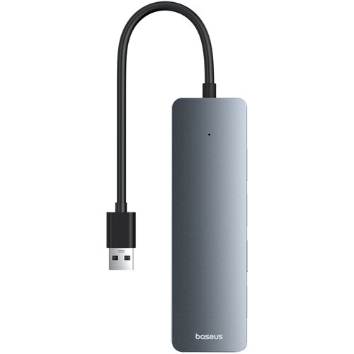 Hub BASEUS UltraJoy Lite 4w1 0.15 m USB 3.2 Gen. 1, Pasywny Szary