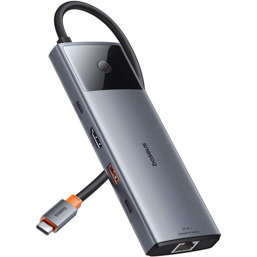 Hub BASEUS Metal Gleam Series II 10w1 USB Typu C, Pasywny