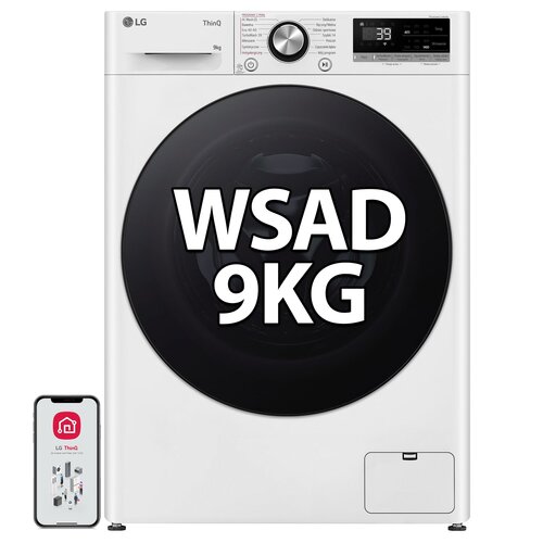Pralka LG F4W9072YW AI DD 9kg 1400 obr LG ThinQ