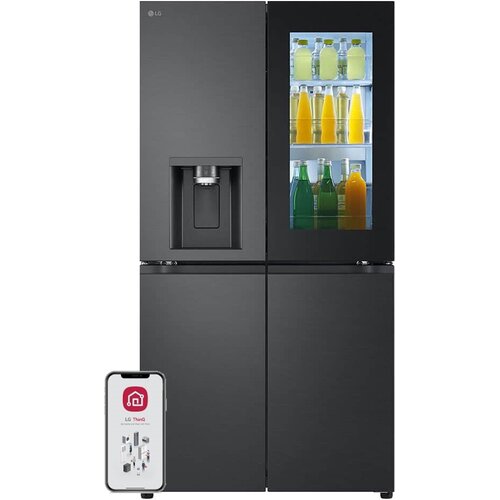Lodówka LG GMG960EVJE Multi Door 179cm Czarny mat Podajnik wody