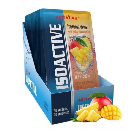 Izotonik ACTIVLAB Isoactive Mango z ananasem (20 szt.)