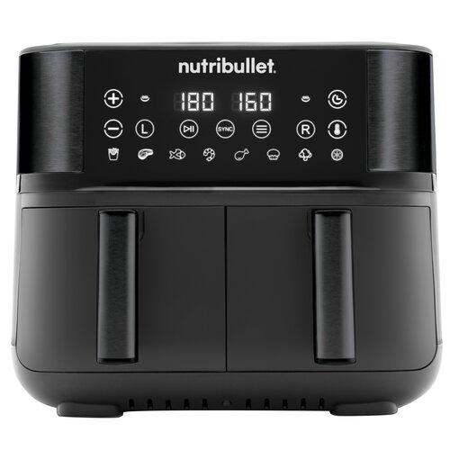 Air Fryer Frytkownica beztłuszczowa NUTRIBULLET Twin Drawer NBA081B 8l z podwójnym koszem