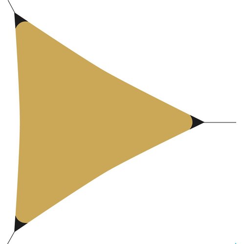 Żagiel przeciwsłoneczny PROGARDEN 984300 Żółty 300 x 300 x 300 cm
