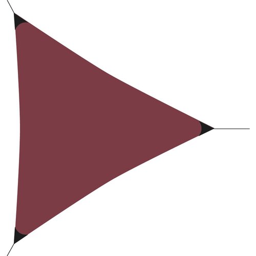Żagiel przeciwsłoneczny PROGARDEN 984461 Bordowy 360 x 360 x 360 cm
