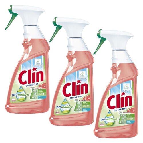 Płyn do mycia szyb CLIN ProNature Grapefruit 3 x 500 ml
