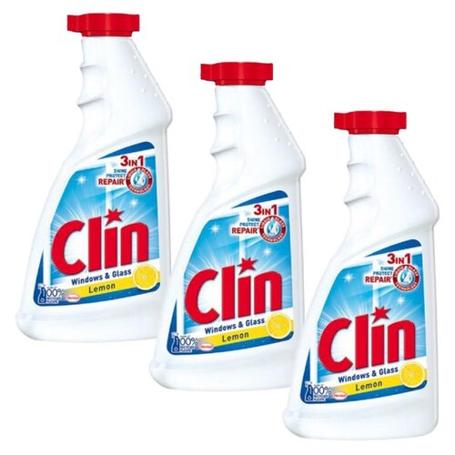 Płyn do mycia szyb CLIN Lemon 3 x 500 ml