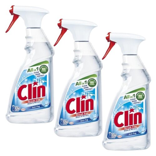 Płyn do mycia szyb CLIN Antypara 3 x 500 ml