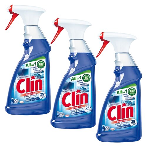 Płyn do mycia szyb CLIN Multi Shine 3 x 500 ml