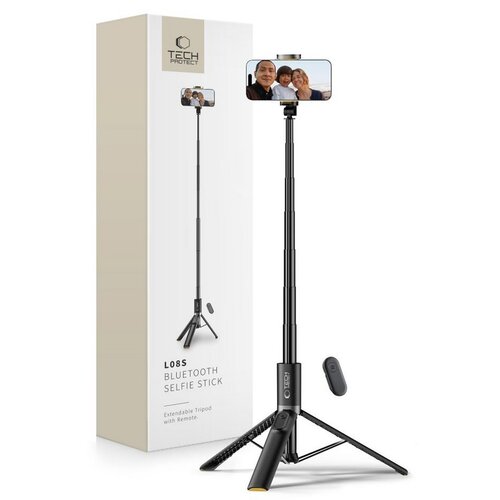 Uchwyt selfie TECH-PROTECT L08S Bluetooth Tripod Czarny